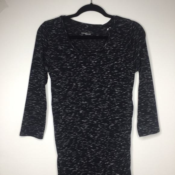 Liz Lange Maternity size small ruch midi dress. - Picture 3 of 11